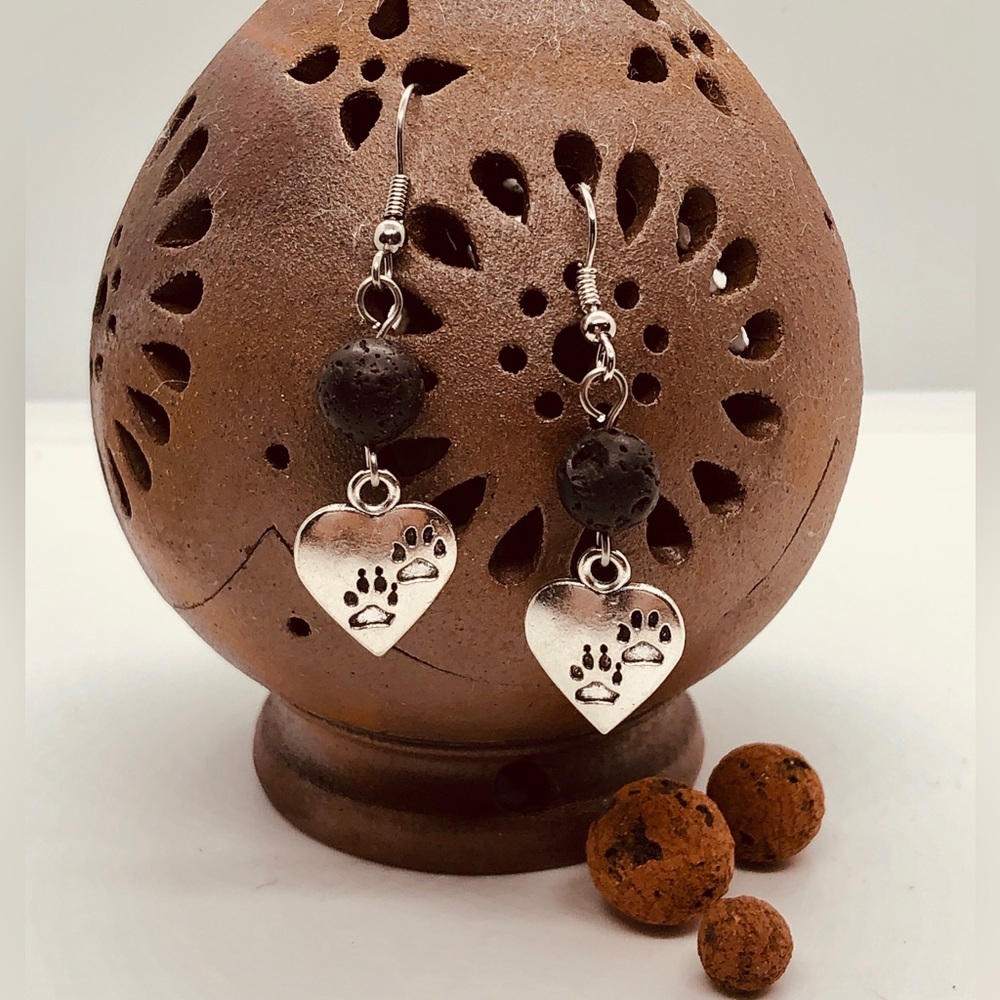 Pet Paw Aromatherapy Earrings